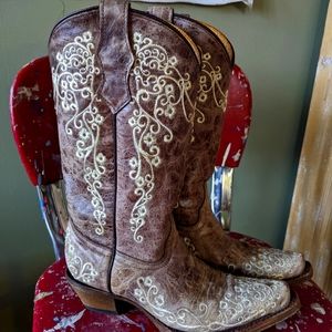Girls Corral cowboy boots